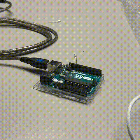 This is the first ever circuit I made, using pin 2 to light up the LED.