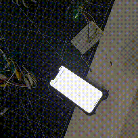 An example shown in class using touch sensor and protopie.