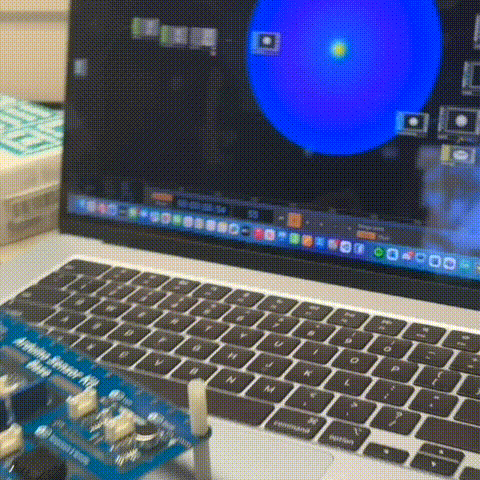 We also played around with the color of the circle.