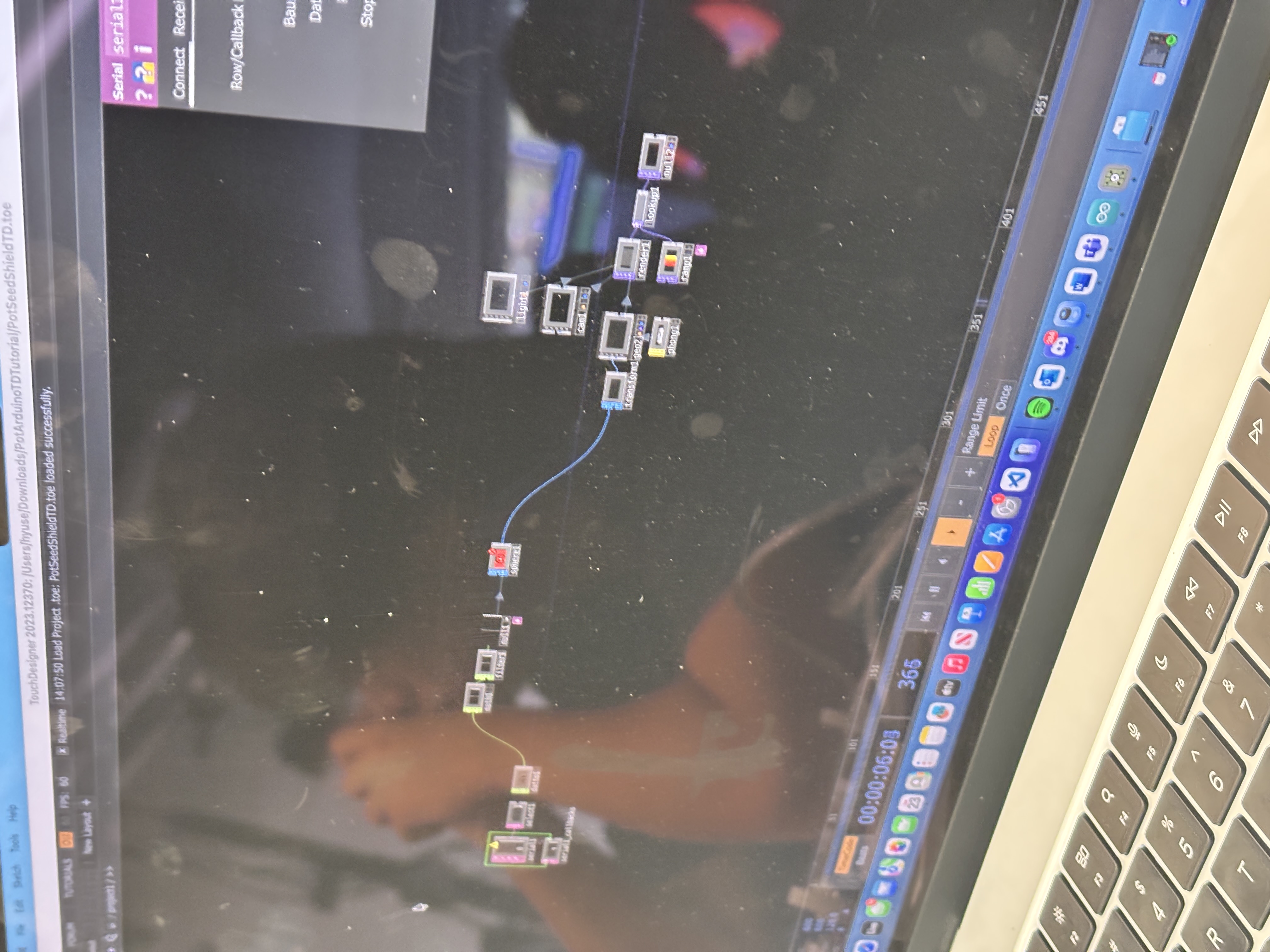 First look into TouchDesigner using the template provided.